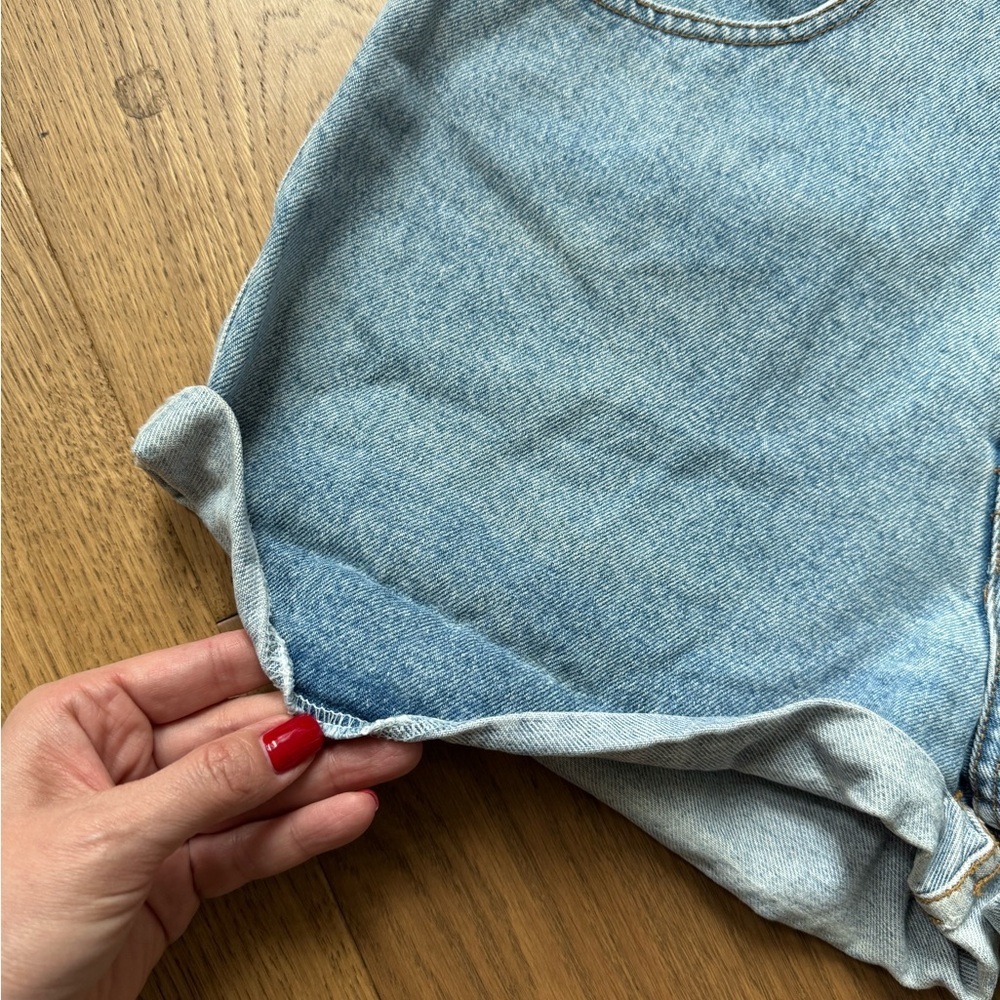 Bluenotes Vintage 90s Button Up Shorts - Size M - Light Blue Wash - Picture 9 of 9